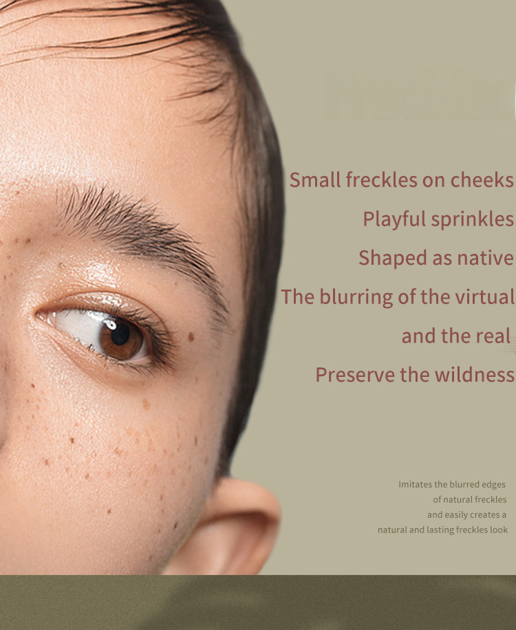 Naturlig naken smink freckle penna varmsäljande inte lätt att blekna vattentät tätning luftkudde fräknar FAFAMOON cross_voghion.com