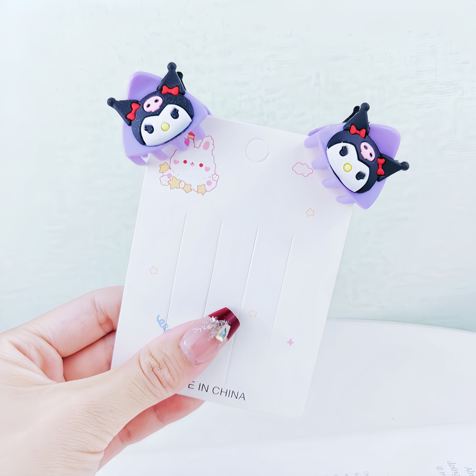 Niños Sanliou dibujos animados oídos de gato pequeños clip de agarre lindo bebé no lastimar clip de cabello princesa clip de peluquería
