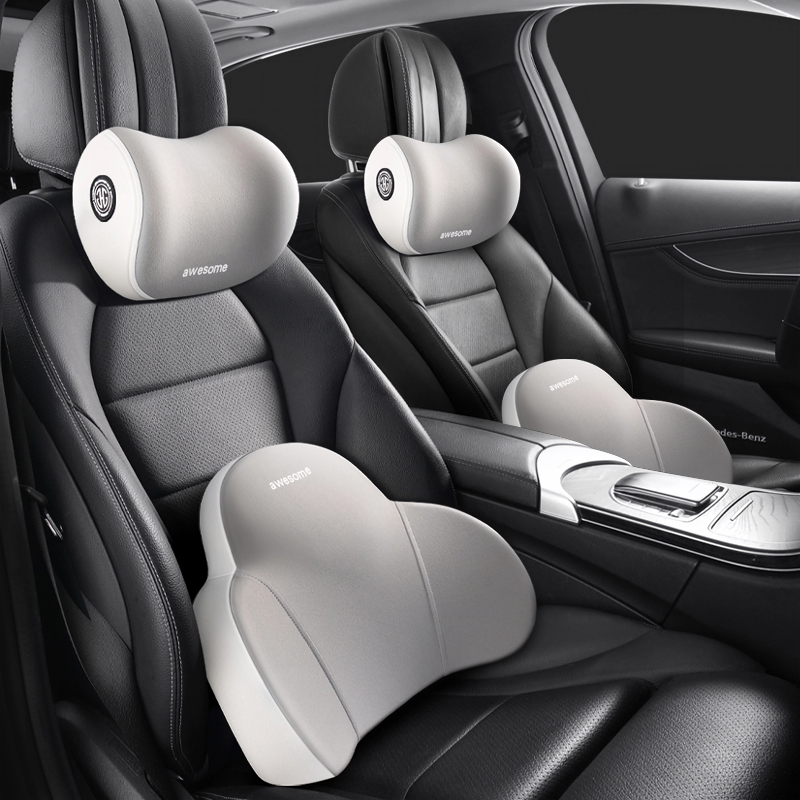 자동차 요추 시트 쿠션 요추 쿠션 요추 베개 자동차 등받이 요추 보호 자동차 머리 받침 요추 쿠션 메모리 폼