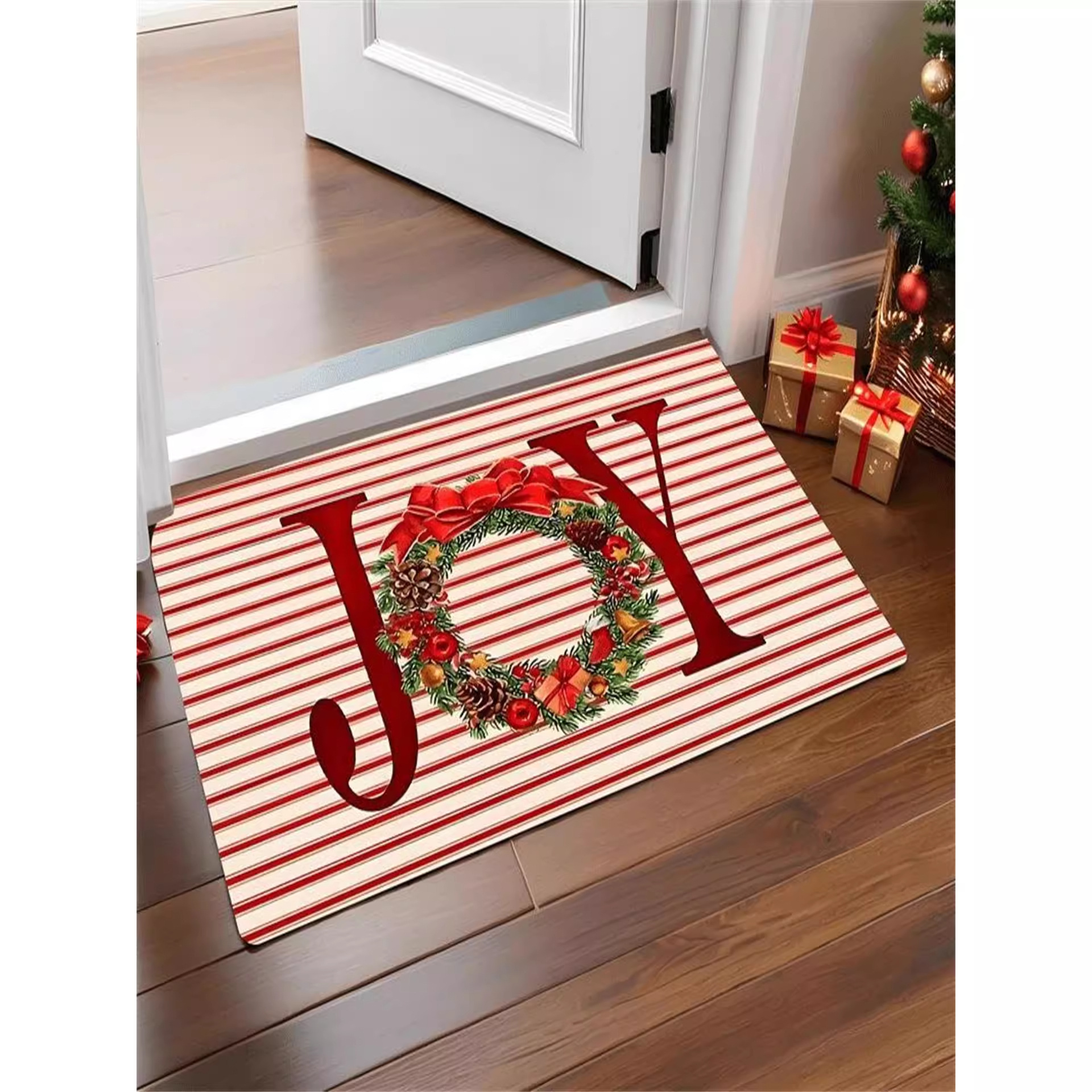 Navidad transfronteriza comercio exterior imitación almohadilla de cachemir lindo dibujos animados almohadilla de baño absorción de agua almohadilla de suelo antisucio