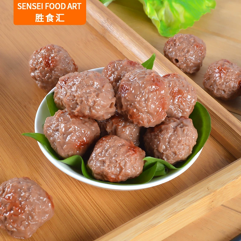 ПВХ моделирование говяжьих шариков реквизит модель креативное Моделирование еда горячий горшок аксессуары для барбекю шнур поддельные ПИСАЮЩИЕ шарики из говядины