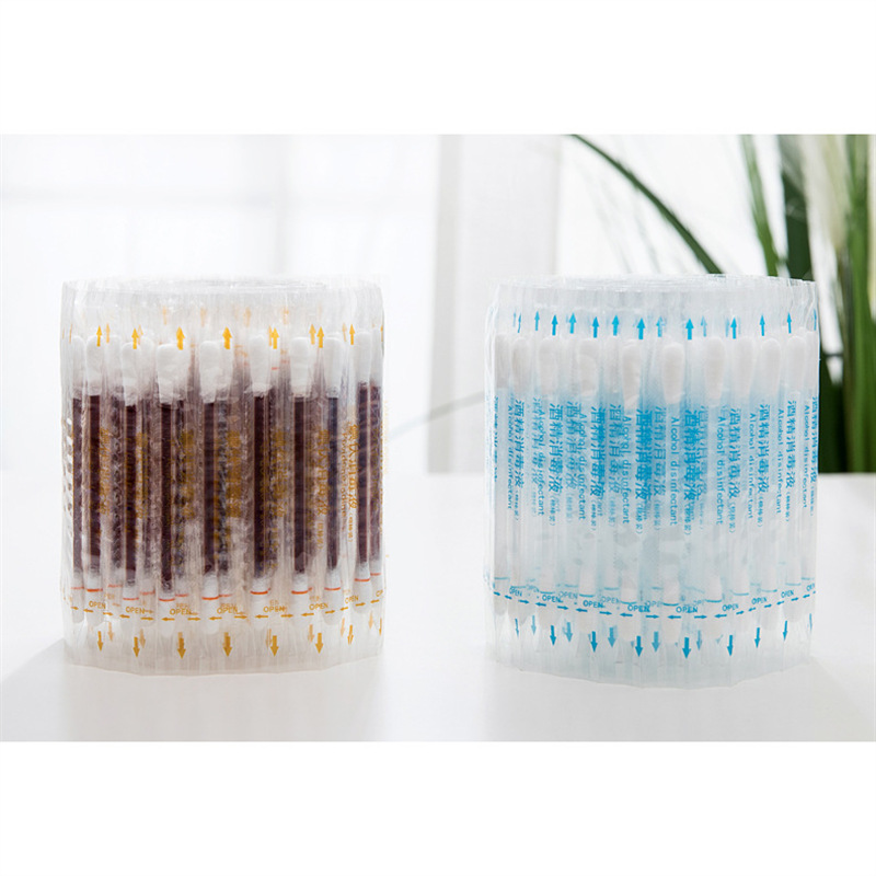 Single-use medical povidone-iodine cotton sticks alcohol swabs baby infant umbilical cord ear hole disinfection dedicated povidone-iodine wholesale