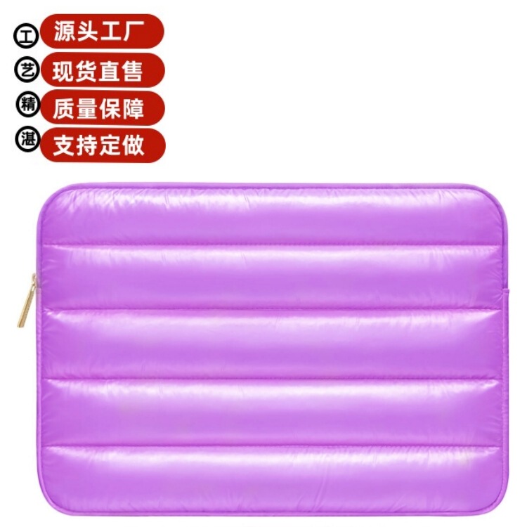 New Cross-Border Quilted Computer Bag, Laptop Protective Cover, Zipper Bag, Tablet Protective Case, Retro Style Liner