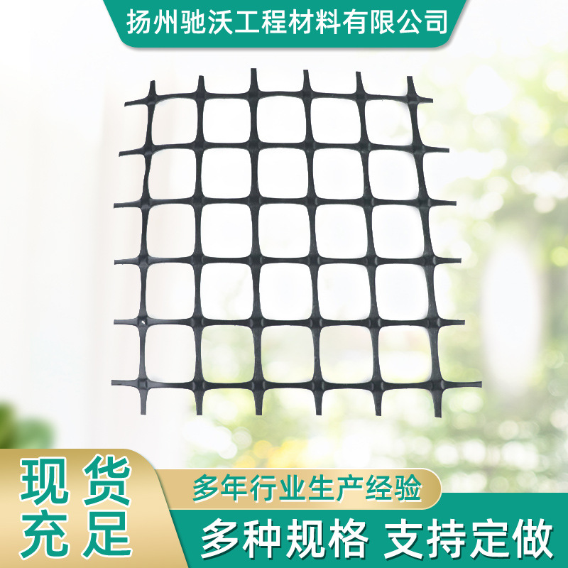 厂家批发 聚丙烯格栅双向多项塑料土工格栅 道路加固拉伸土工格栅