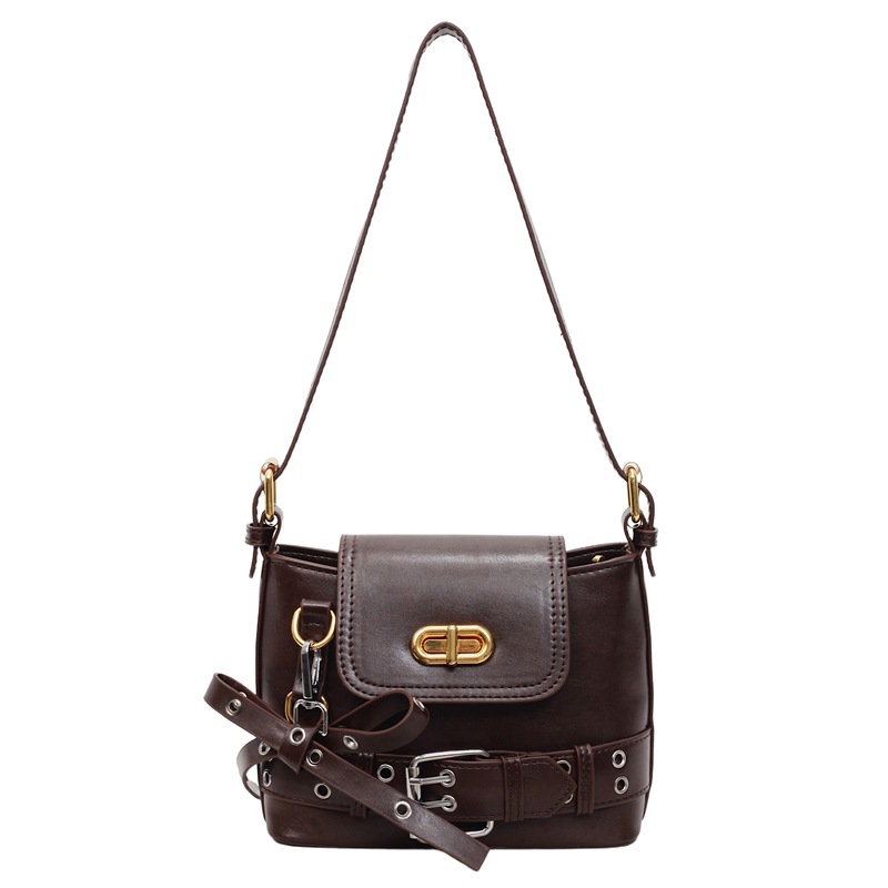 Transfronterizos retro locomotora cool viento brazo bolso para mujeres otoño / invierno 2025 nuevo estilo caliente bolso de hombro universal bolso de mochila de moda