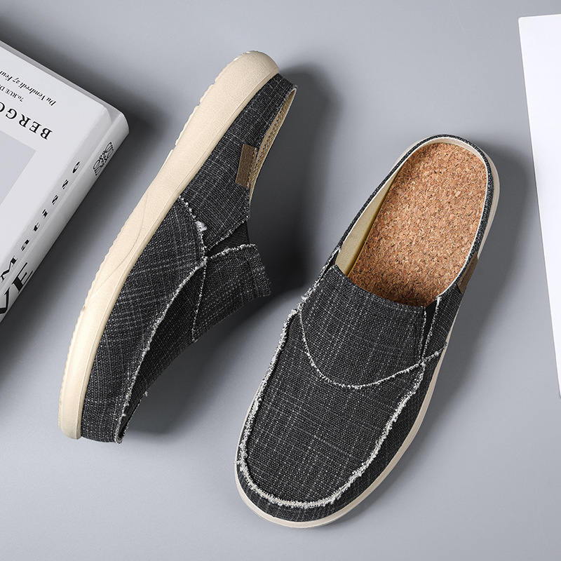 Verano transfronterizo más mocasines de tamaño ligero casual de los hombres cerrados del dedo del pie medias zapatillas slip-on zapatos de los hombres zapatos de conducción resistentes al desgaste