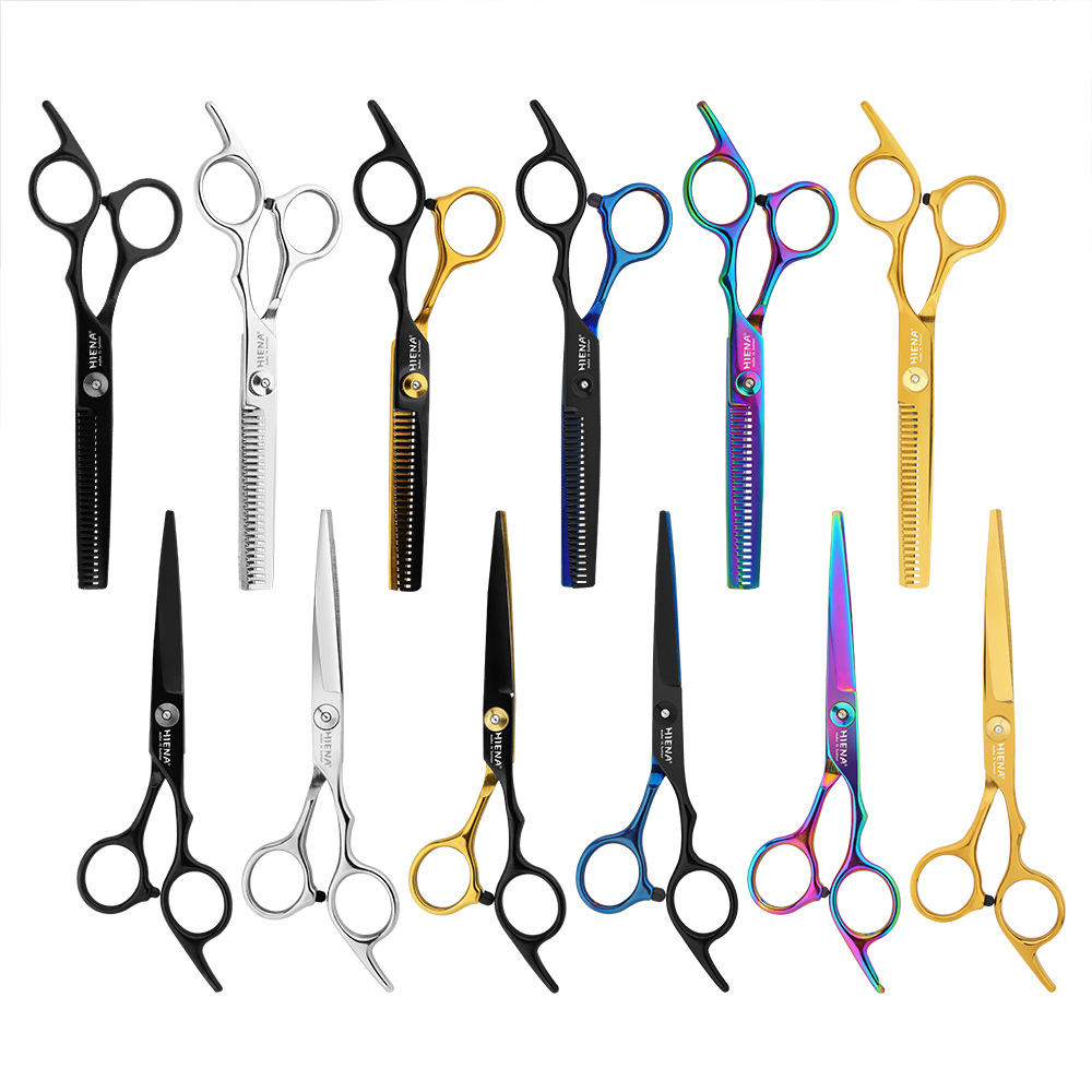 HIENA Cross-border Export Professional Set For Cutting Bangs, Thinning Scissors, And Hairdressing Scissors_voghion.com