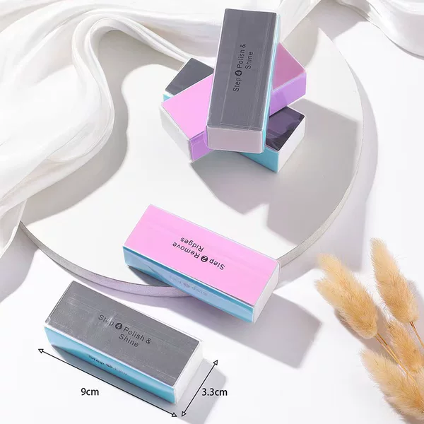 Manicure Tools, Four-Sided Polishing Block, High-Foaming Polishing Block, Sponge Nail Square Block, Nail File High