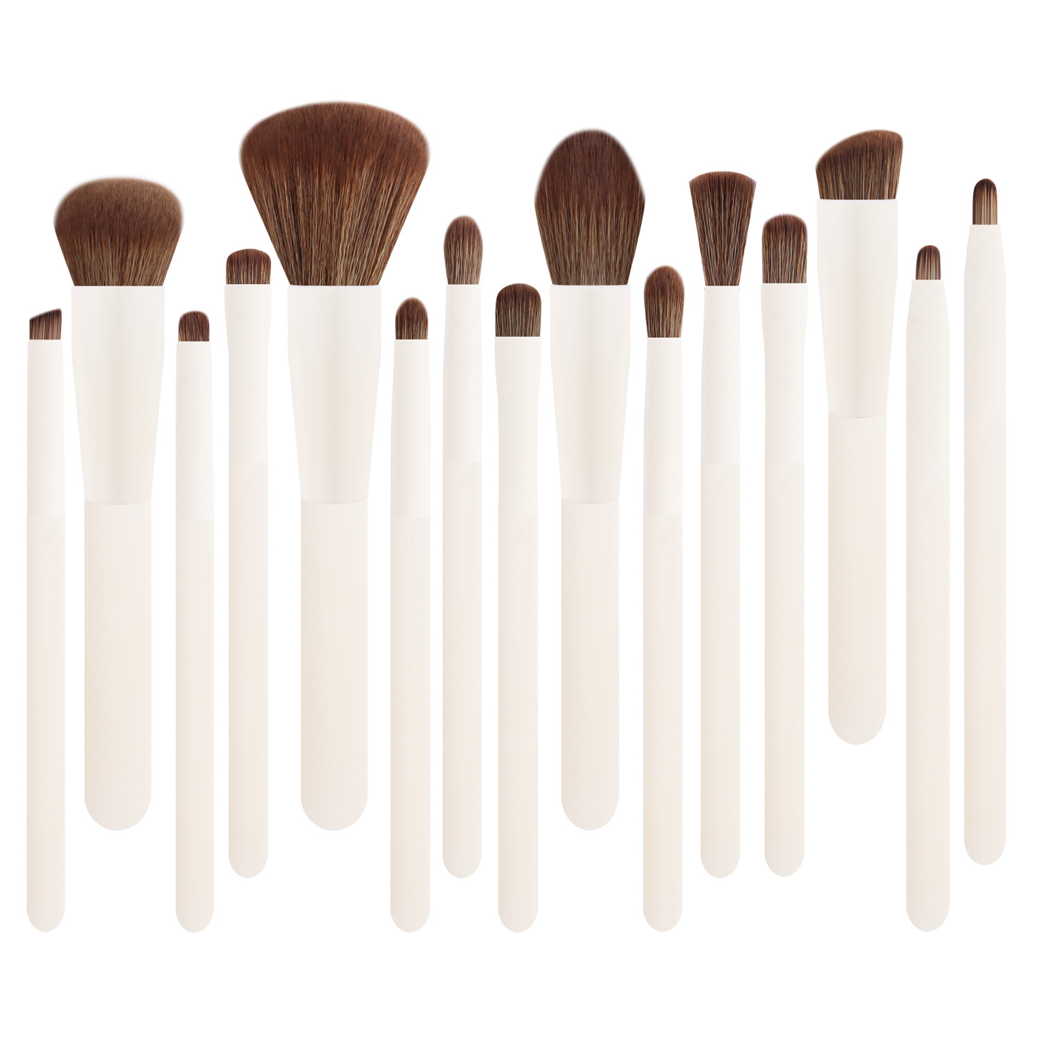 Nuevo producto Zhuolia 15 pinceles de maquillaje conjunto de pinceles de maquillaje mango de pintura desmontable herramientas de maquillaje conjunto completo de pinceles de maquillaje