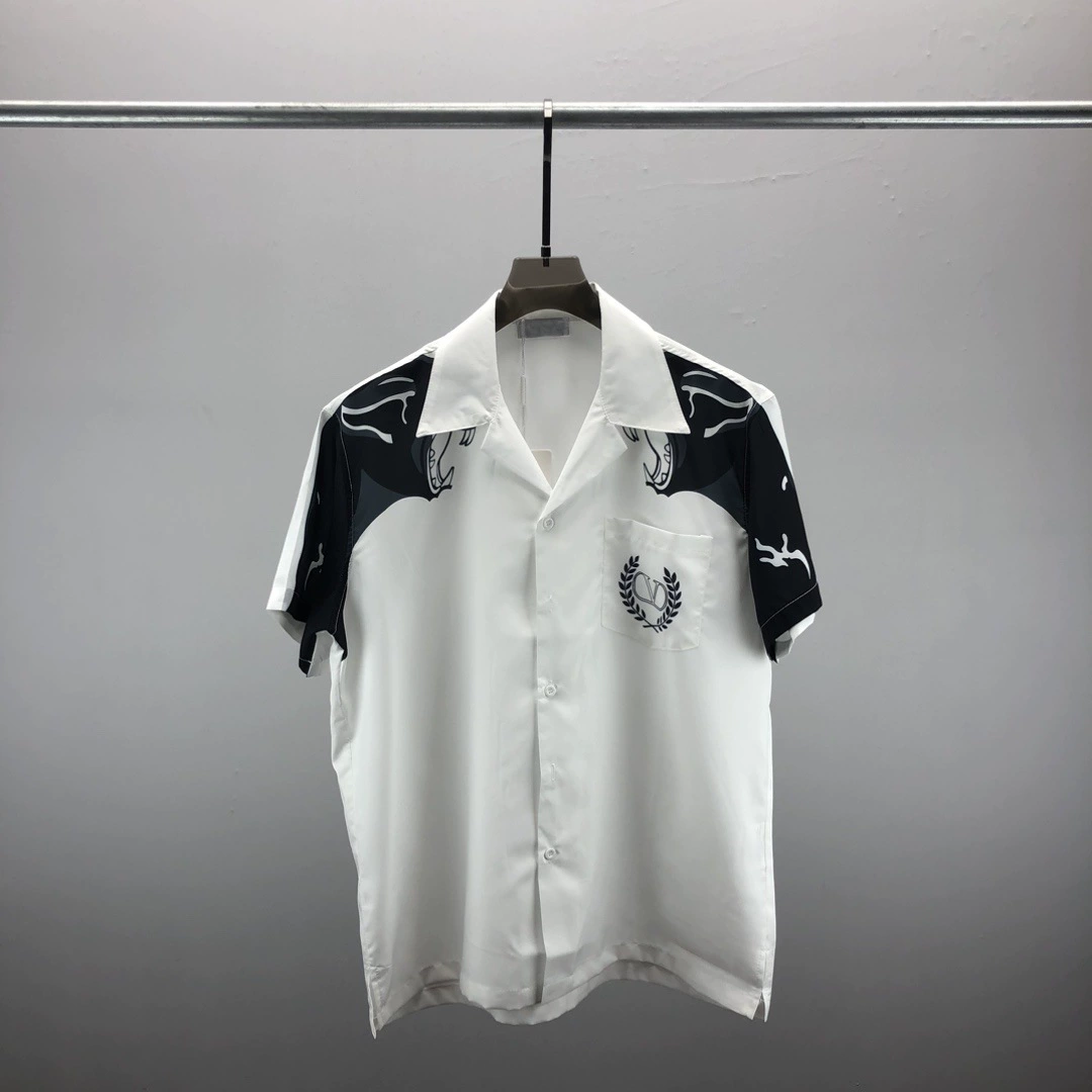 (Cross-border trading), trend summer cardigan for men and women, shirt, European style, 3D, with short sleeve