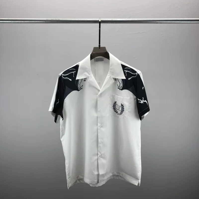 (Cross-border trading), trend summer cardigan for men and women, shirt, European style, 3D, with short sleeve