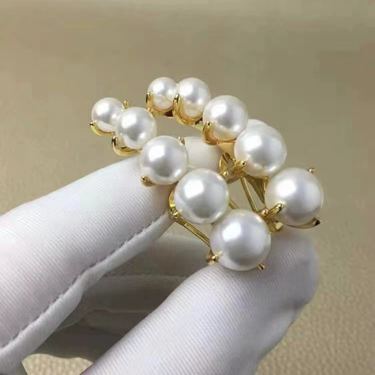 Аксессуары из жемчуга, серьги, круглые бусины, S925, 4–8 мм