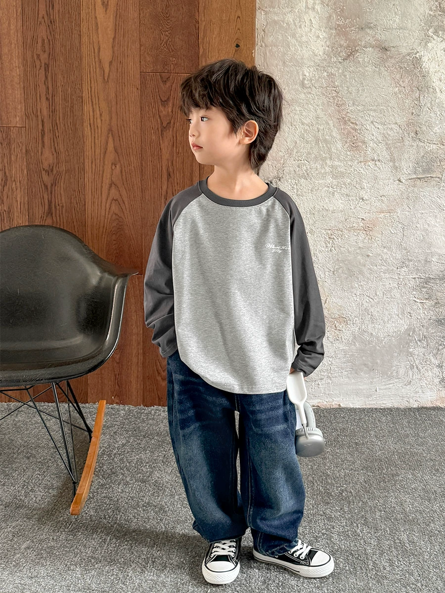 海妈家 Autumn cotton children's long-sleeve for boys, western style, Korean style, children's clothing
