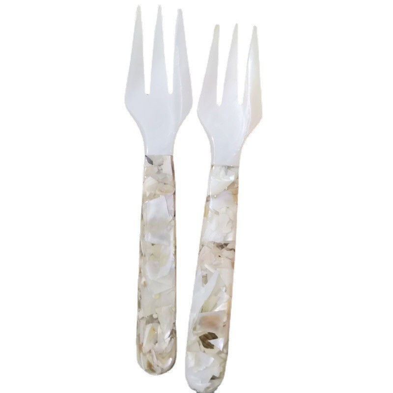 꽃무늬 대형 포크