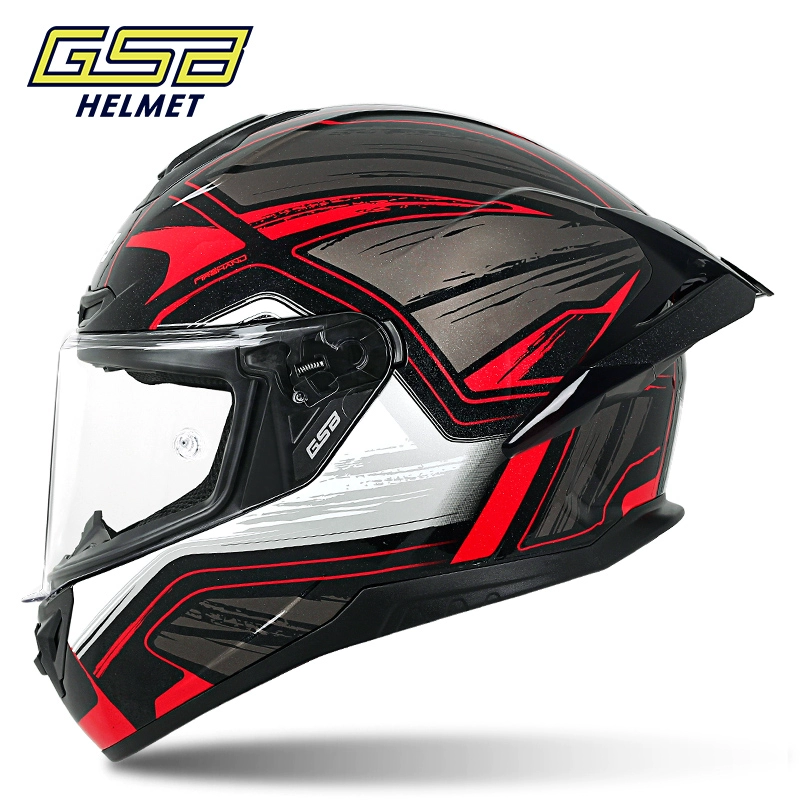 Мотошлем GSB 361GT, полнолицевой с удлинённым задним крылом, размеры S–3XL