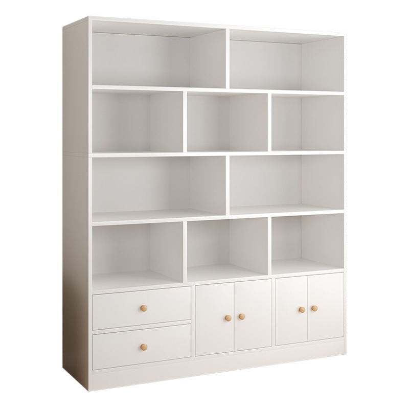 Estantería hogar almacenamiento rack con puerta gabinete de almacenamiento sala de estar vitrina gabinete multi-capa de combinación gratuita armario de almacenamiento gabinete