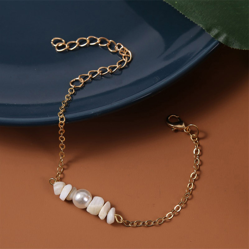 Bohemian simple creative pearl natural gravel braceletpicture3