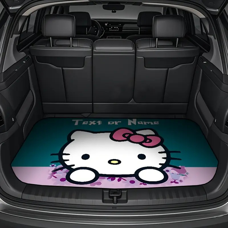 Animation Hello Kitty Floor Mat Car Dirt-resistant Wear-resistant Trunk Mat Dust-proof Non-slip Car Mat in stock Labeling