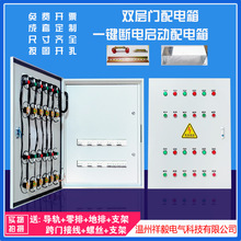 雙層門配電箱內外門商場店鋪成套組裝三相四線一鍵斷電箱220/380V