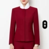 Red classic suit jacket