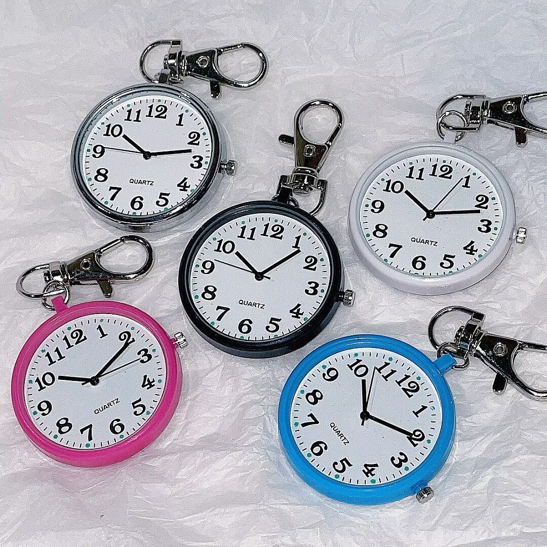 Pocket Watch Large Dial Digital Elderly Watch Student Exam Special Watch Simple Universal Keychain Watch Watch