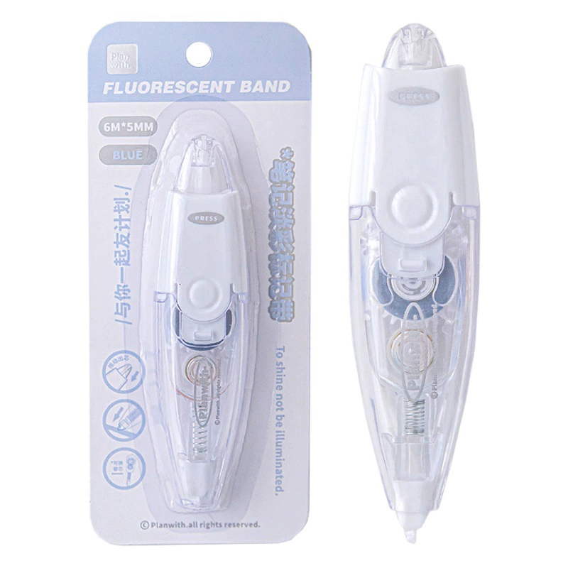 Planwith Mark Выжмите основной маркер светлого цвета с ключевым маркером знаний, прозрачным и мягким цветным маркером