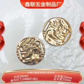总长度55mm锌合金新款金属泳衣扣精致调节皮鞋大衣服装防脱装饰扣