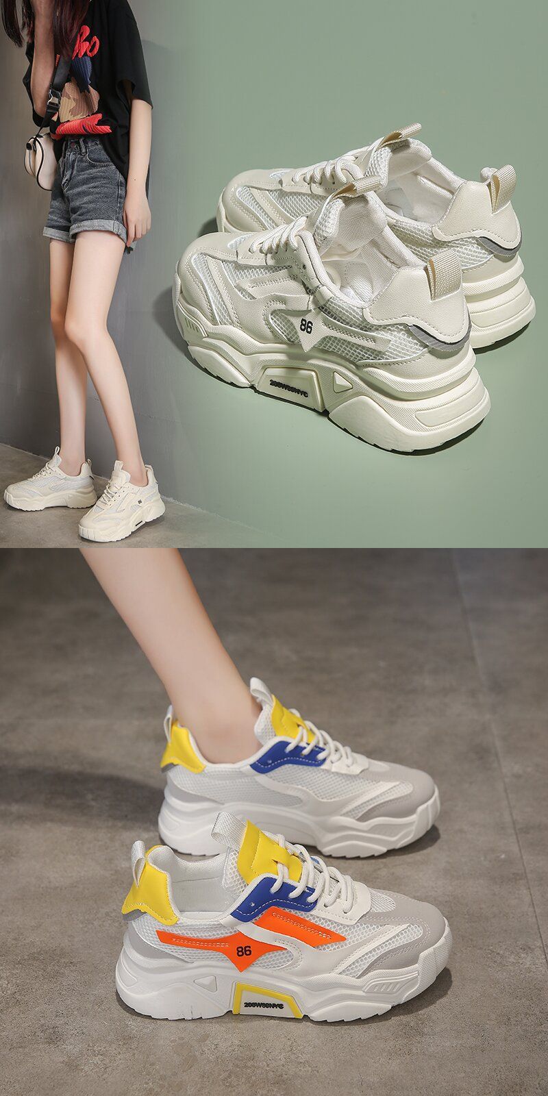 Chaussures de travail pour femmes, chaussures de Tennis, baskets en tissu antidérapantes, coussinées, soutien de la voûte plantaire_voghion.com