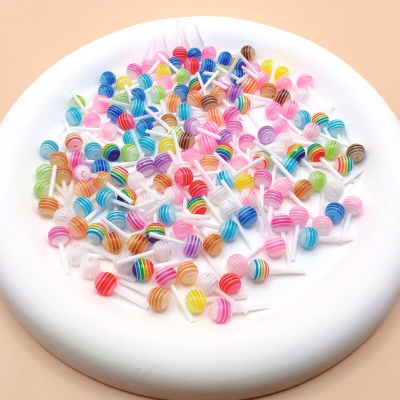 Mini Simulated Cartoon Lollipop Nail Art Accessories 3D Colorful Candy Cream Glue DIY Wearable Nail Decorations Mini Simulated Cartoon Lollipop Nail Art Accessories 3D Colorful Candy Cream Glue DIY Wearable Nail Decorations