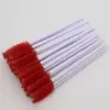 White rod red brush