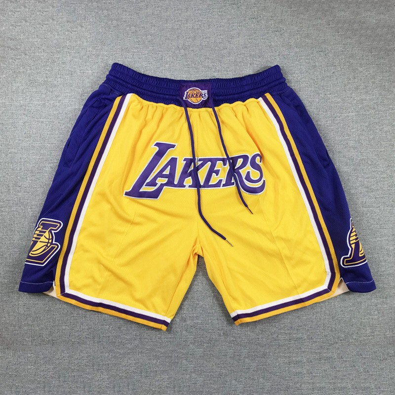 Jersey Shorts Lakers Raptors Magic Heat Retro Pocket Training Pants Men and Women Summer Sports