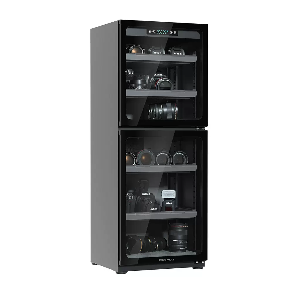 锐玛数码单反相机防潮箱办公家用电子双层除湿柜镜头全自动干燥箱