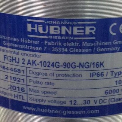 JOHANNES HUBNER编码器FGH6KK-2500G-90G-NG-S-J/50P