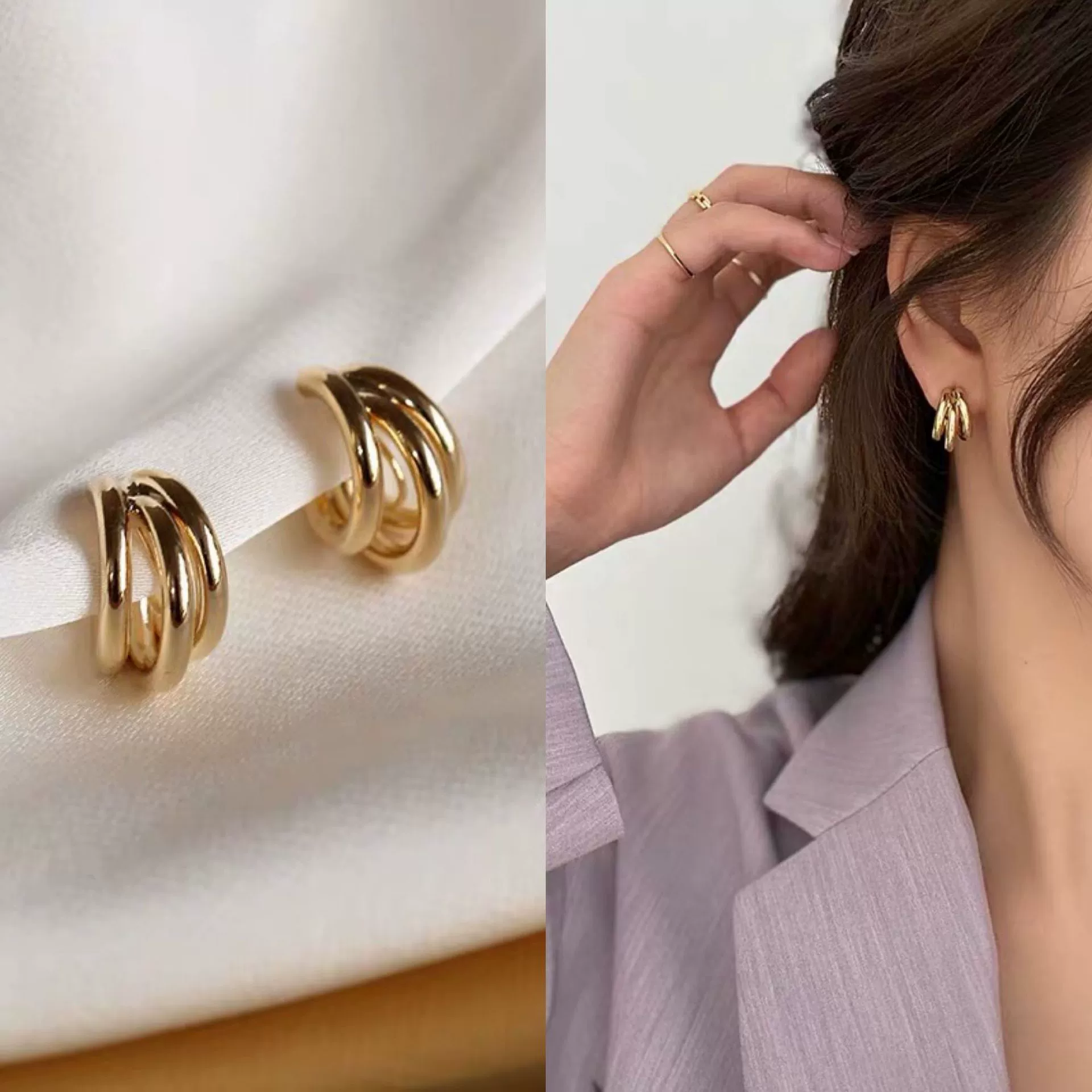 Pearl Earrings, 925 Silver Sample, Light Luxury Style, Multiple Color Options