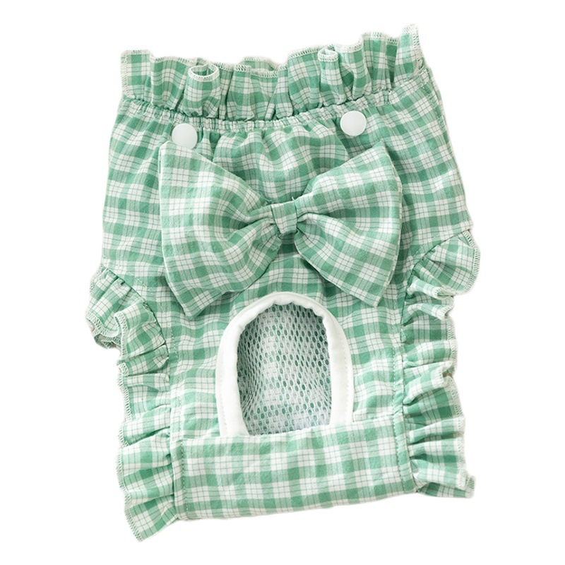 Pantalones fisiológicos del perro femenino Servilleta sanitaria del período menstrual femenino pantalones de seguridad contra el embarazo anti-apareamiento Peluche mascota perro pequeño