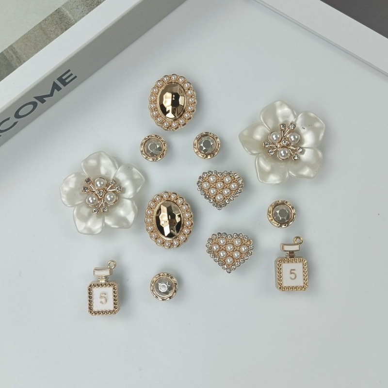 Hoyo Hoyo accesorios de zapatos lindos dibujos animados DIY botones de zapatos floral botones de zapatos accesorios botones de botones accesorios botones de PVC botones de zapatos