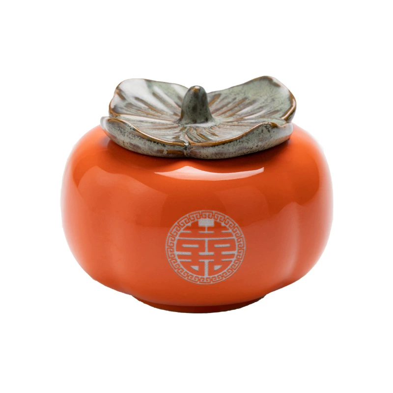 Сегмент чай persimmon (Ruyi Ceramics) — 200 мл, ручная запечатывающаяся керамическая банка
