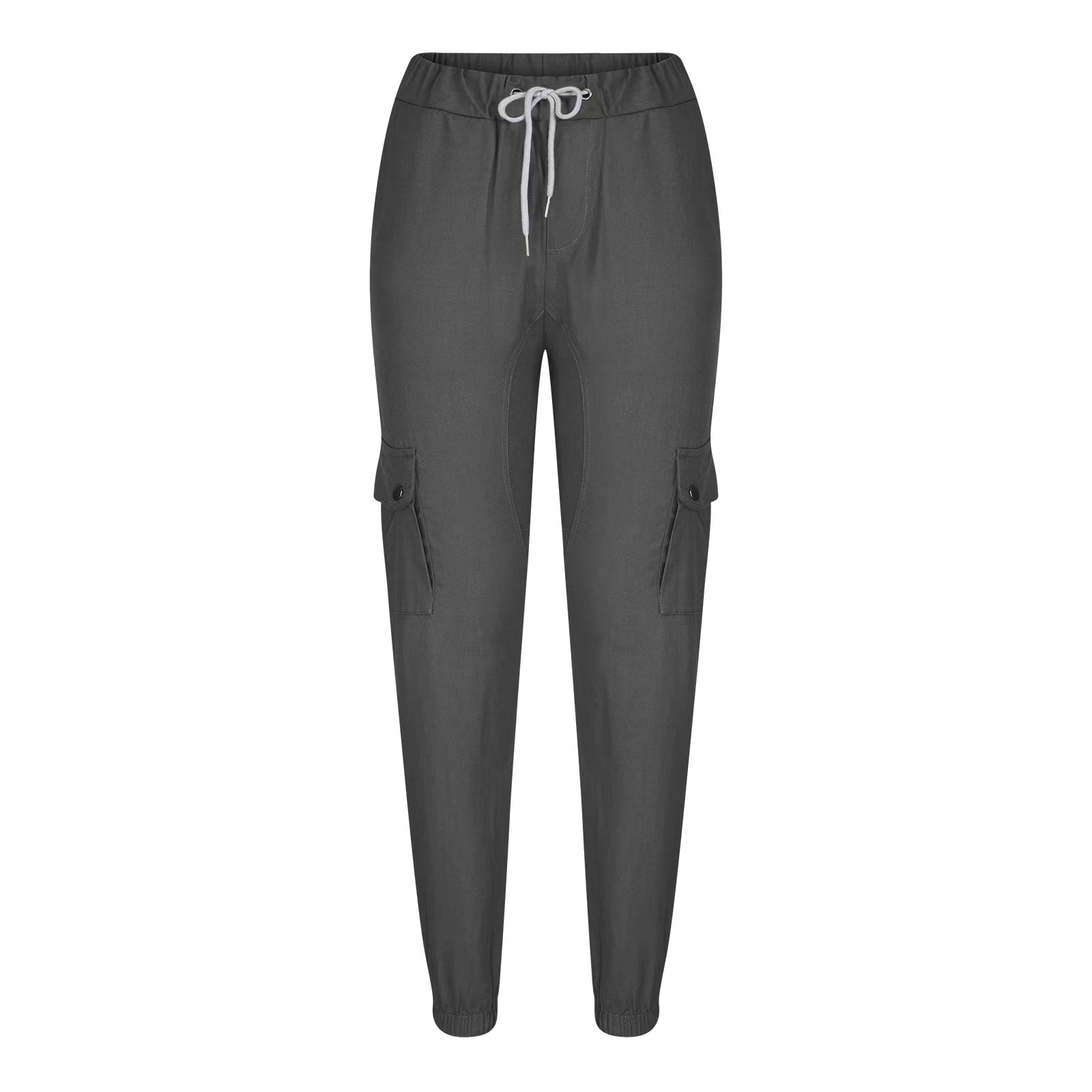 Autumn New Men's Cargo Pants Mens Overalls Multi-pockets Solid Color Pants Trousers Slim Fit Jogging_voghion.com