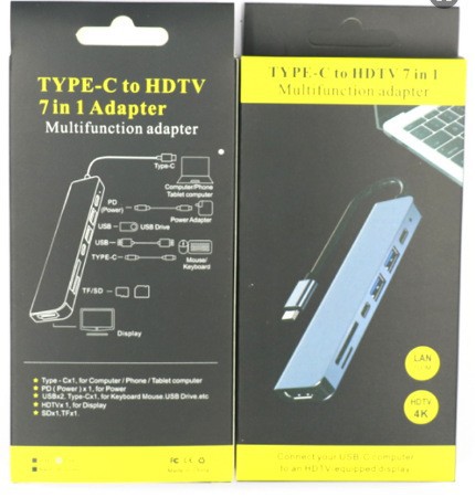 Bir ila dört USB 3.0 yerleştirme istasyonu çoklu arayüz ayırıcı adaptör USB Type-C dizüstü bilgisayar yerleştirme istasyonu