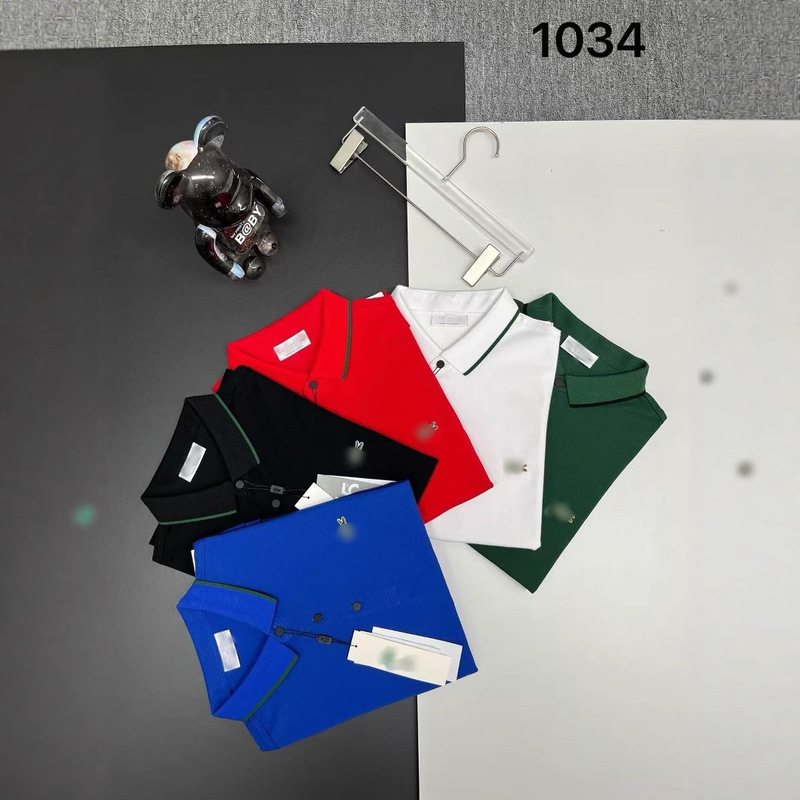 フィッシュポロシャツメンズ 2025 新しいコットンラペルトップビジネスカジュアル半袖 Tシャツ|undefined
