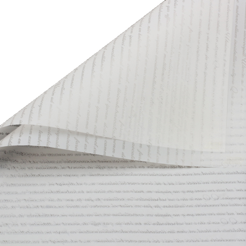 Huaxi pequeño inglés papel hansu flor al por mayor papel de embalaje ramo material de embalaje impermeable niebla material de florista