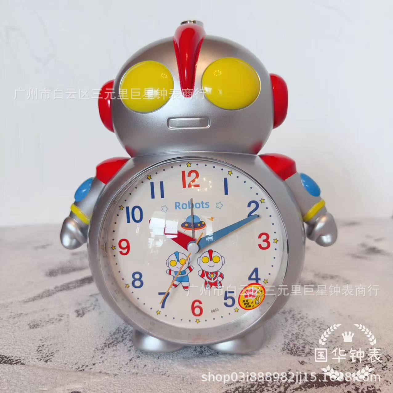 会说话儿童机器学生用卡通小闹钟 起床神器 智能闹铃强力叫醒座钟