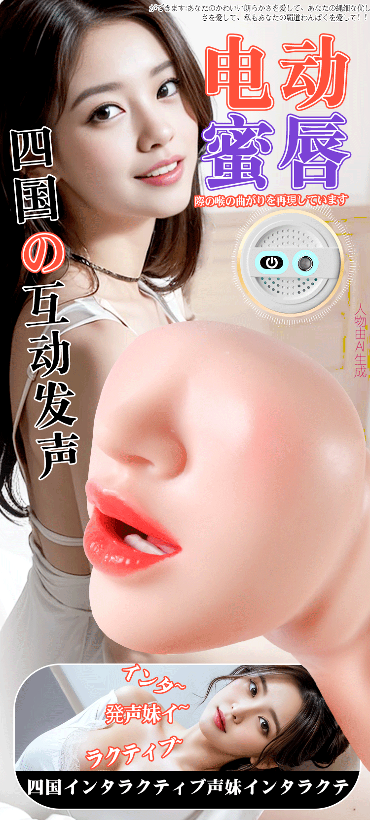 Jiuai Silicone Automatic Male Masturbator with Vaginal and Buttocks Mold — detail image 1