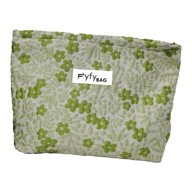 Bolsa de maquillaje nueva, estilo 2024, fresca y sencilla, bolsa interior portátil de gran capacidad, bolsa para guardar productos de cuidado de la piel, bolsa de aseo, estilo chino.