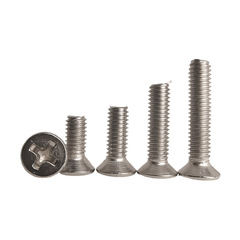 Origin factory cross-recessed flat head screw 304/316 stainless steel M2M3M4M5M6 countersunk machine screw