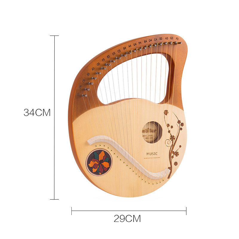 Arpa de 21 cuerdas Lira portátil Lira 21 tonos pequeño piano Lira instrumento musical clásico para principiantes en stock