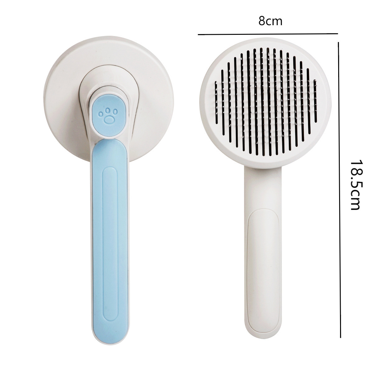 Transfronterizo nuevo peine para mascotas gato y perro universal de limpieza automática de Peine macaron de color mascota flotante peine de masaje para el cabello