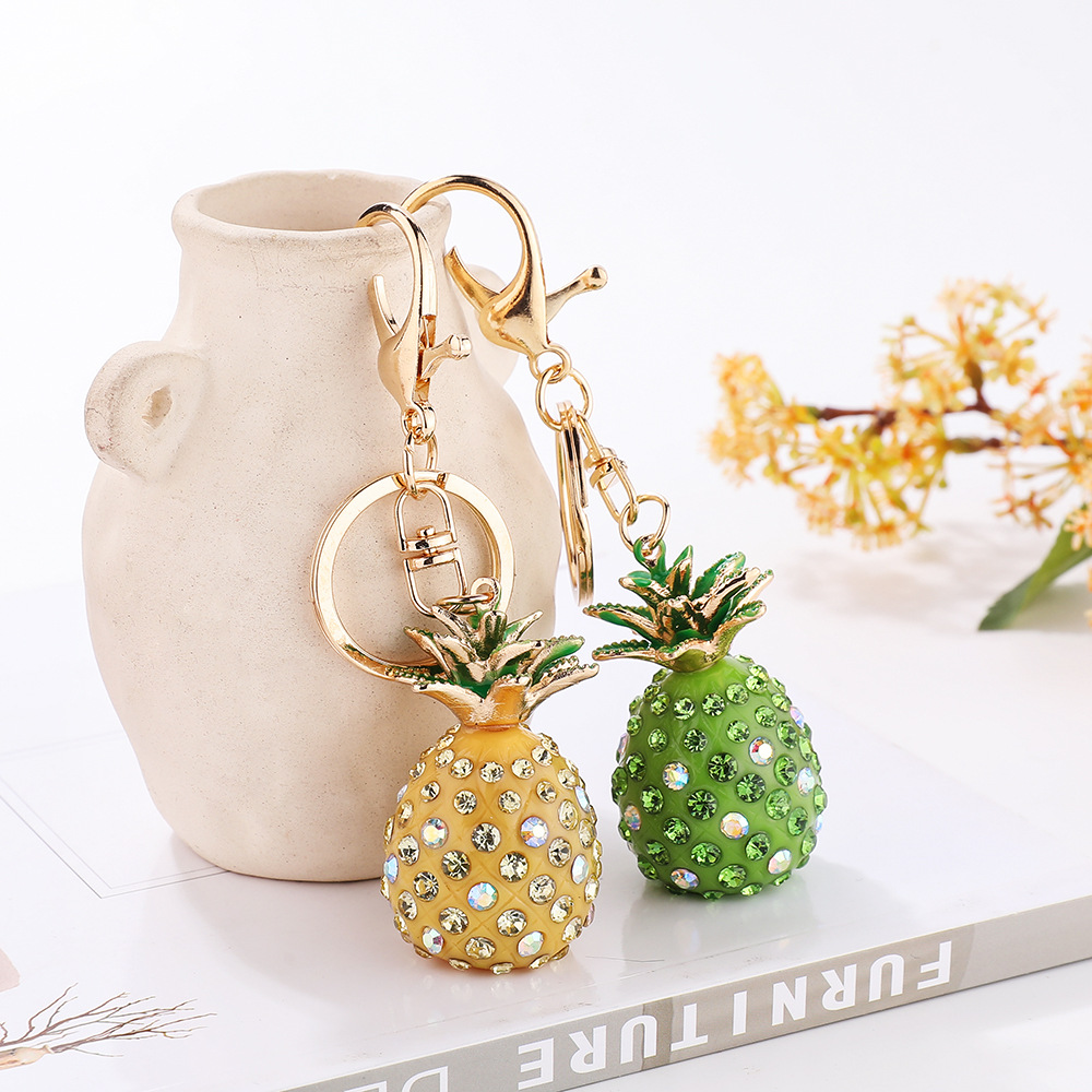 Casual, Party Occasion 1 Piece Bag Pineapple Bag Pendant Keychain Alloy Women's Cute Bag Pendant Keychain