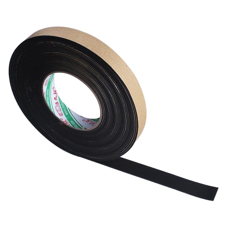 2mm negro cinta de espuma EVA anticolisión tira de sellado esponja de espuma EVA de una sola cara de espuma de cinta adhesiva troquelado