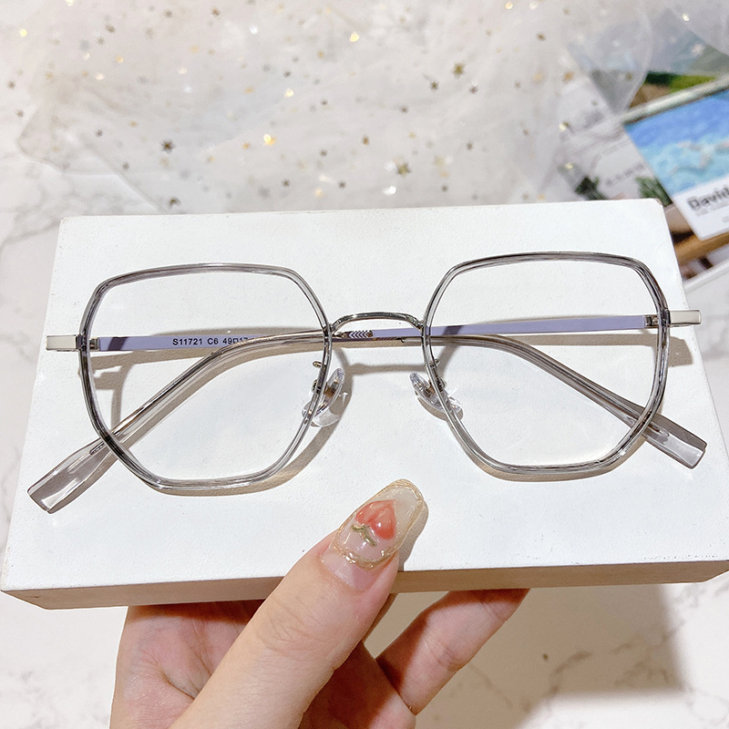 S11721文艺日系女生小清新大框大脸显瘦无度数可配近视镜平光镜片|ms